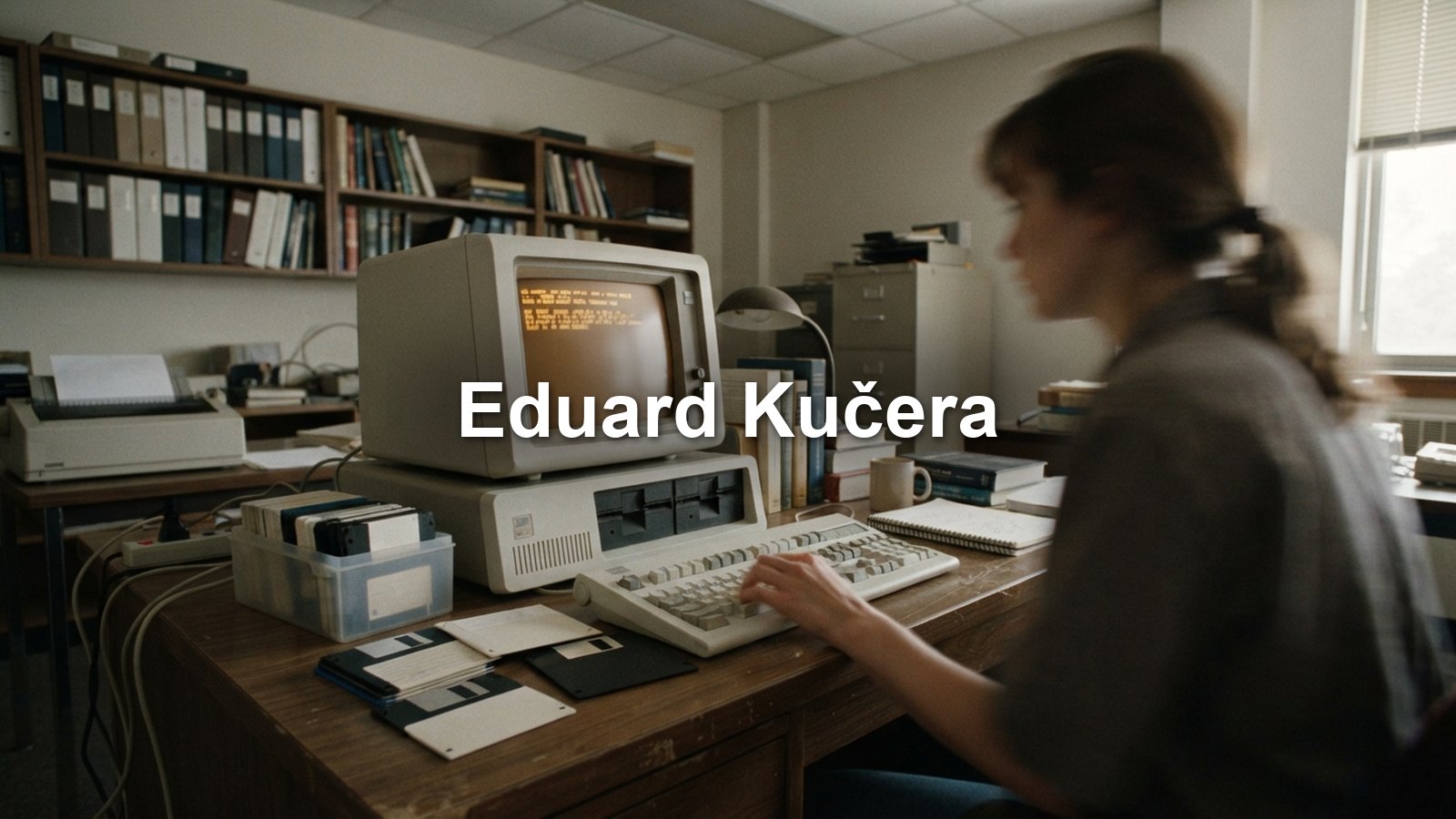 Počítačové pracoviště z 80. let