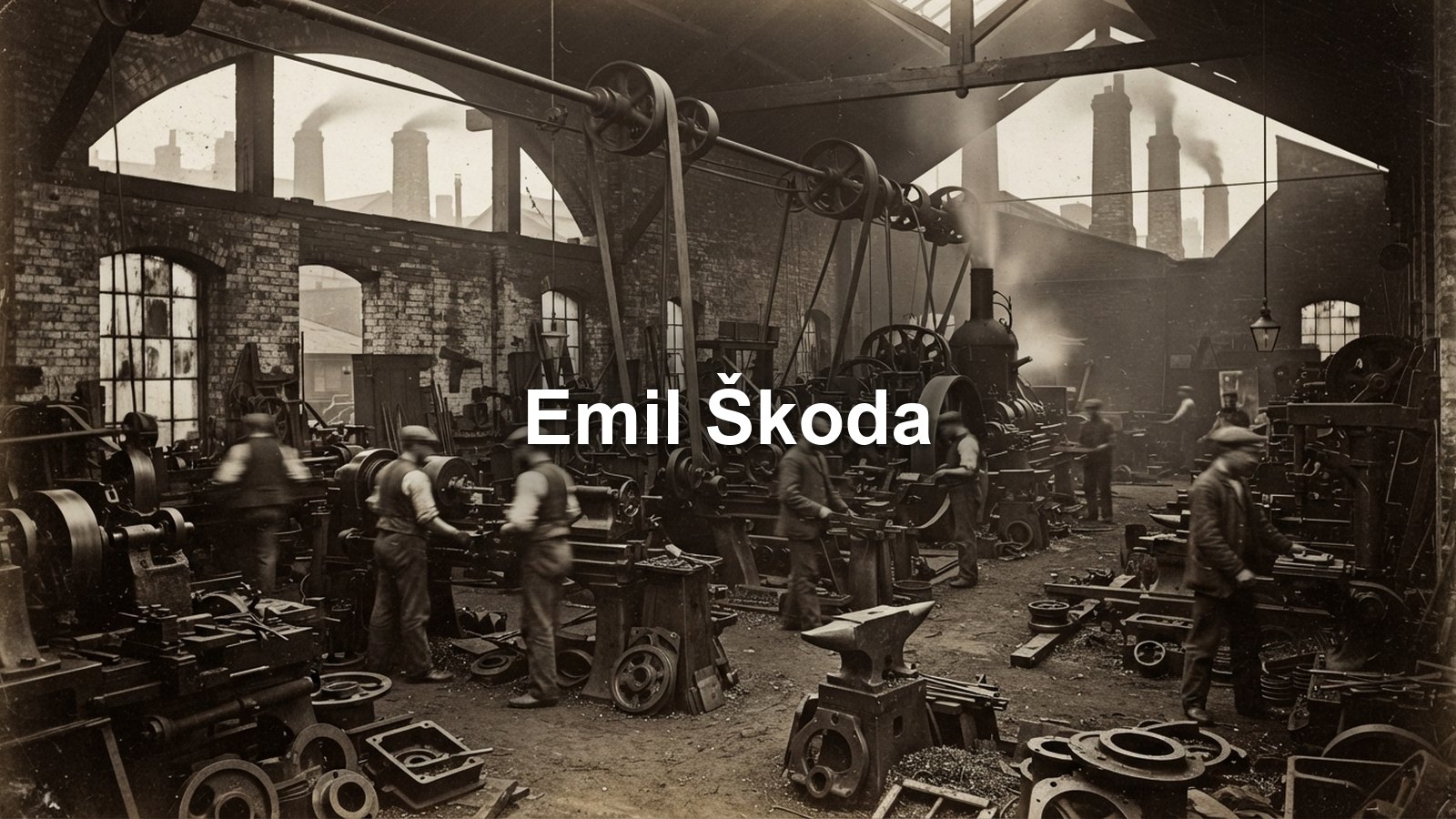 Historická strojírna s komíny
