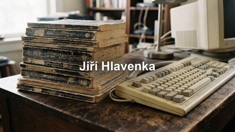 Staré počítačové knihy na stole