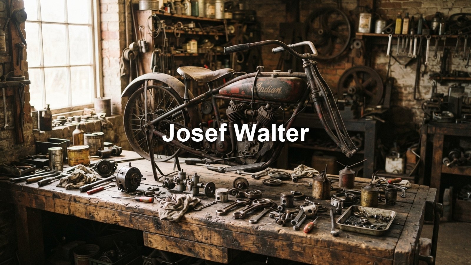Josef Walter: motocykly, Waltrovka a letecké motory Walter