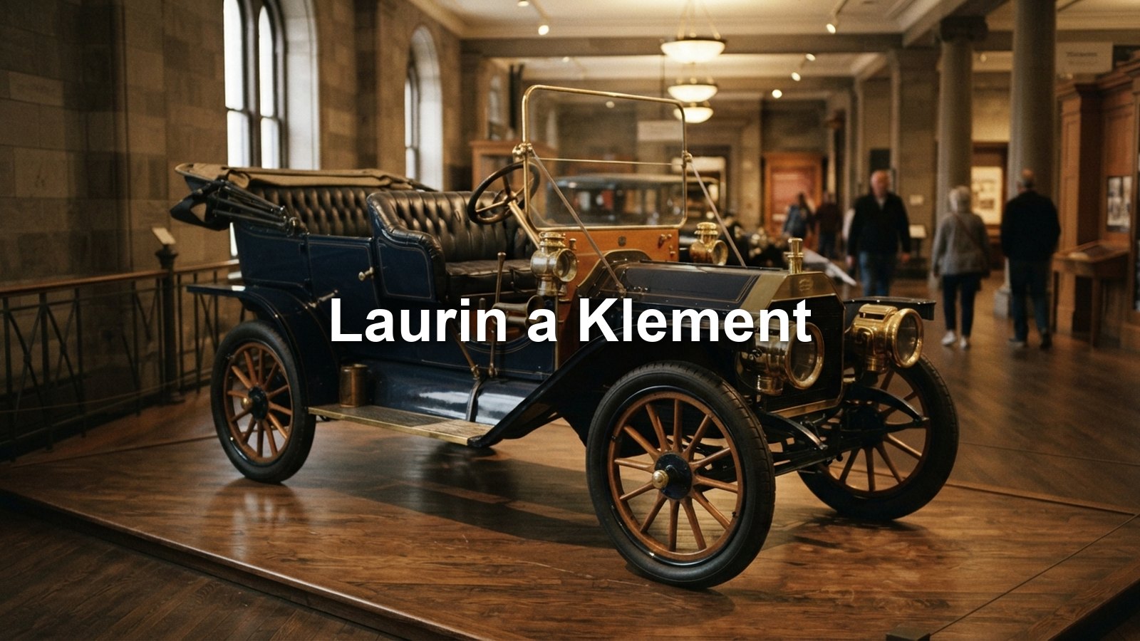 Historický automobil v muzeu