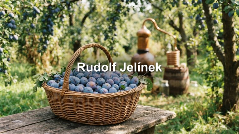 Švestky v košíku v sadu