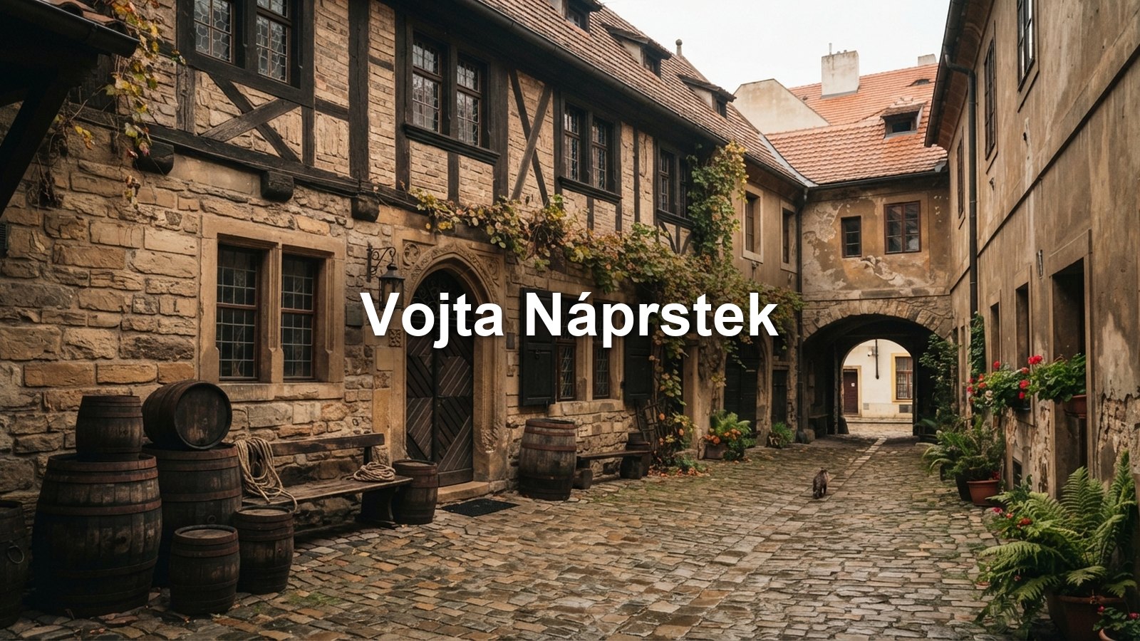 Dvůr starého pražského domu
