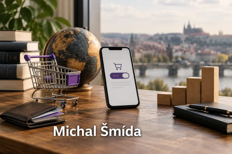 Tematické zátiší s nápisem Michal Šmída.