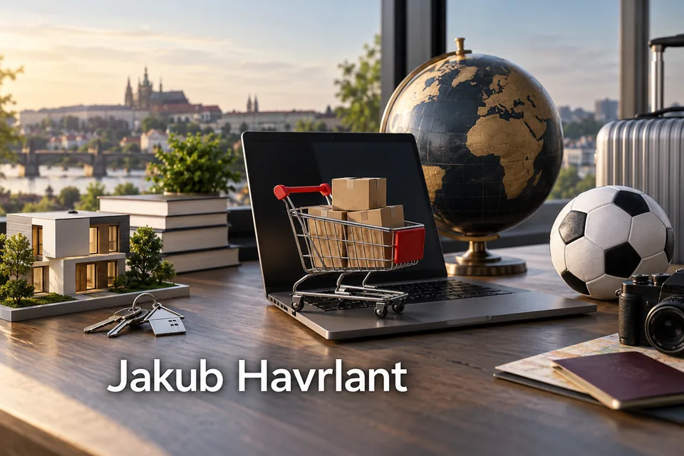 Tematické zátiší s nápisem Jakub Havrlant.