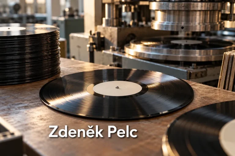 Tematické zátiší s nápisem Zdeněk Pelc.
