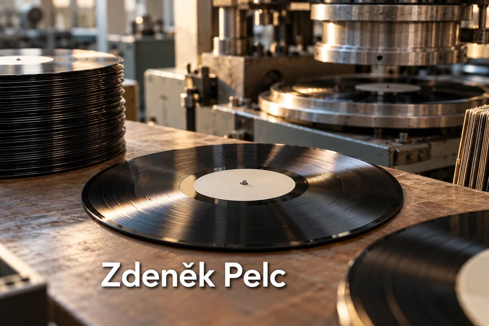 Tematické zátiší s nápisem Zdeněk Pelc.