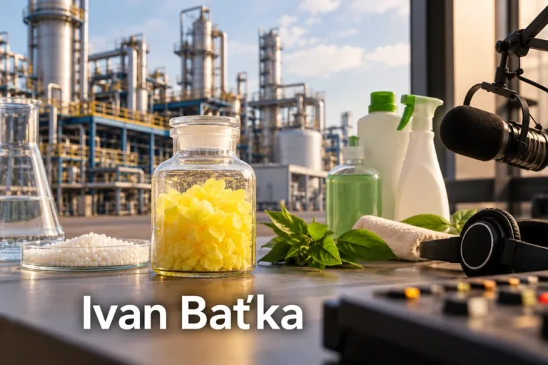 Tematické zátiší s nápisem Ivan Baťka.