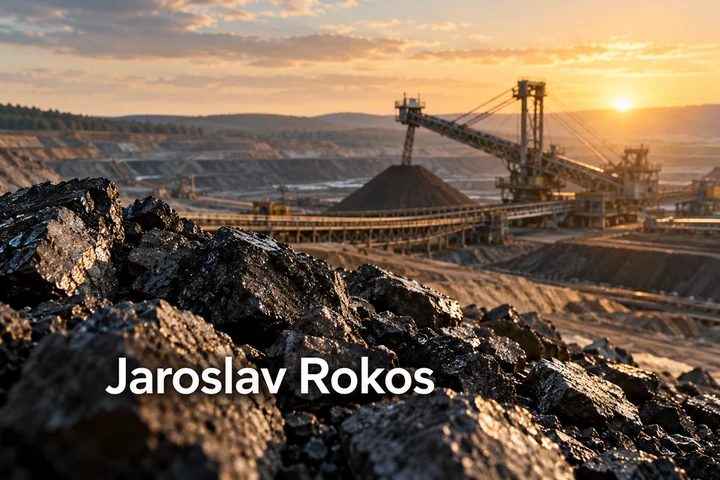 Tematické zátiší s nápisem Jaroslav Rokos.