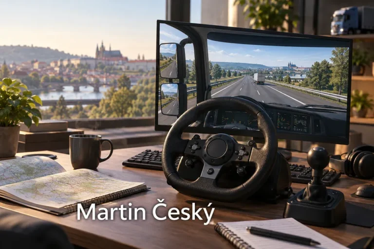 Tematické zátiší s nápisem Martin Český.
