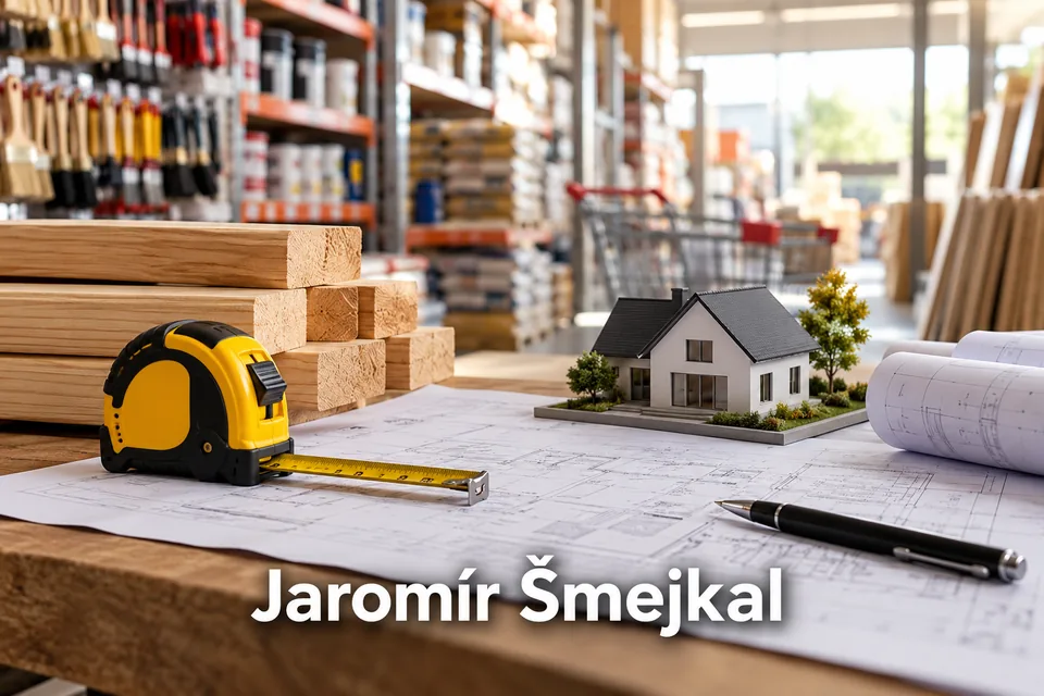 Tematické zátiší s nápisem Jaromír Šmejkal.