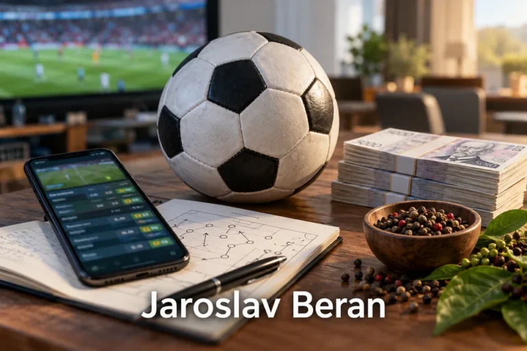 Tematické zátiší s nápisem Jaroslav Beran.
