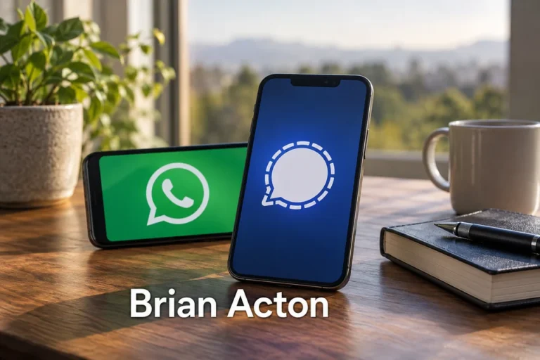 Tematické zátiší s nápisem Brian Acton.