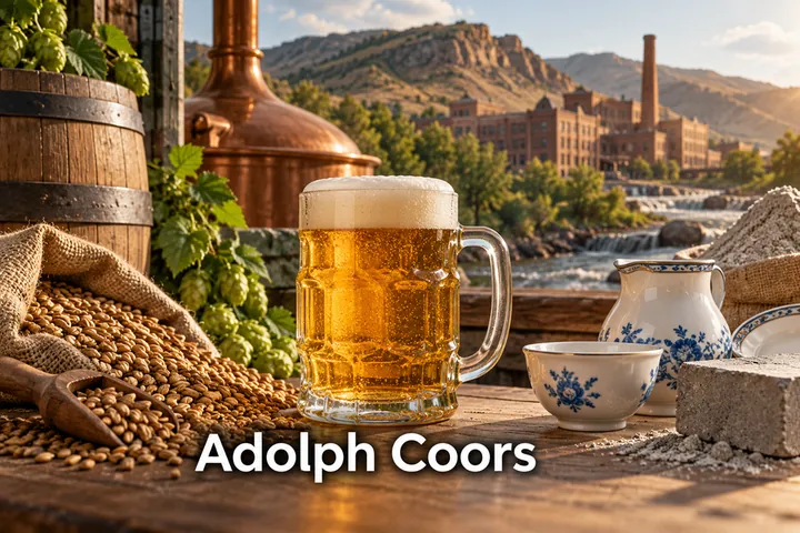Tematické zátiší s nápisem Adolph Coors.
