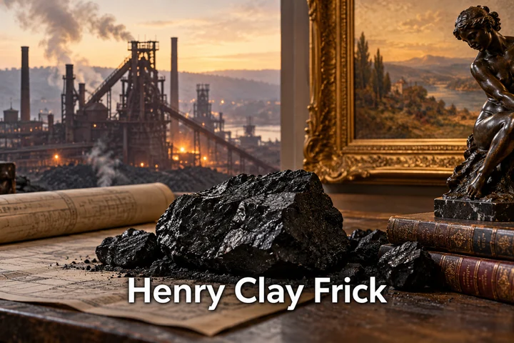 Tematické zátiší s nápisem Henry Clay Frick.