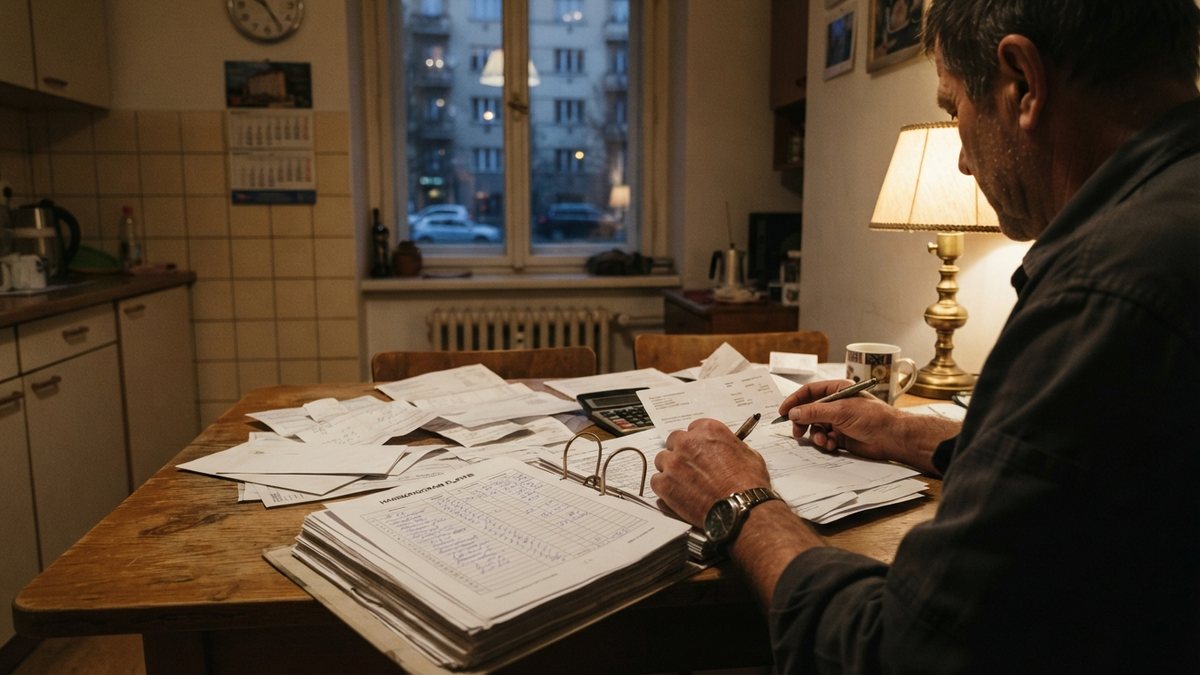 Živnostník kontroluje splátkový kalendář oddlužení