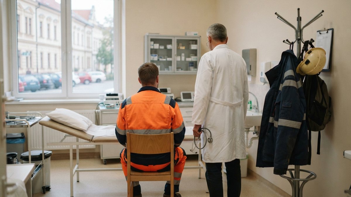 Zaměstnanec v ordinaci pracovního lékaře