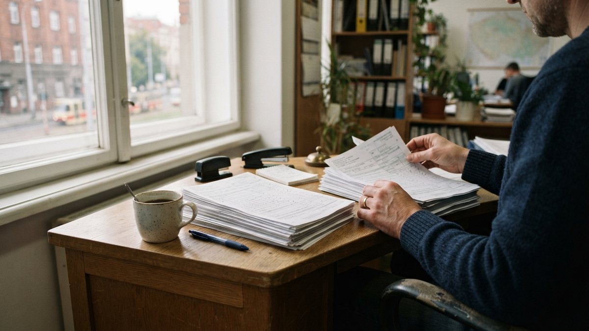 Mzdová účetní třídí doklady dvou zaměstnání