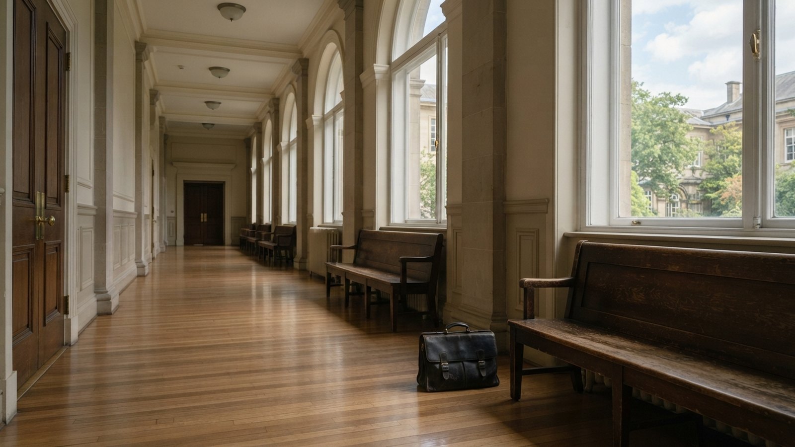 Chodba soudní budovy